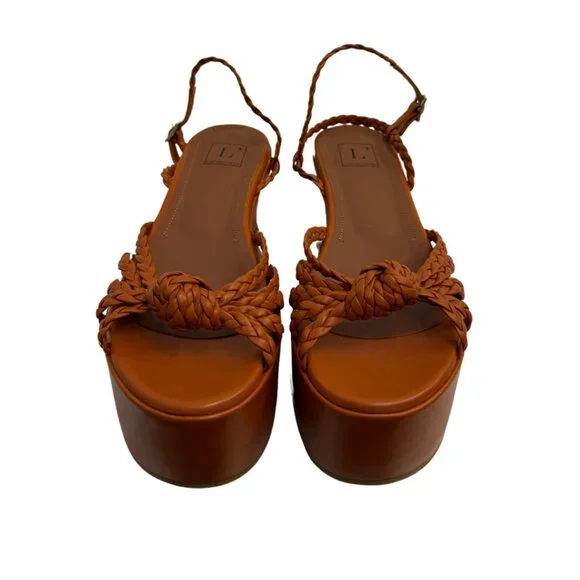L'Autre Chose Brown Block Heels